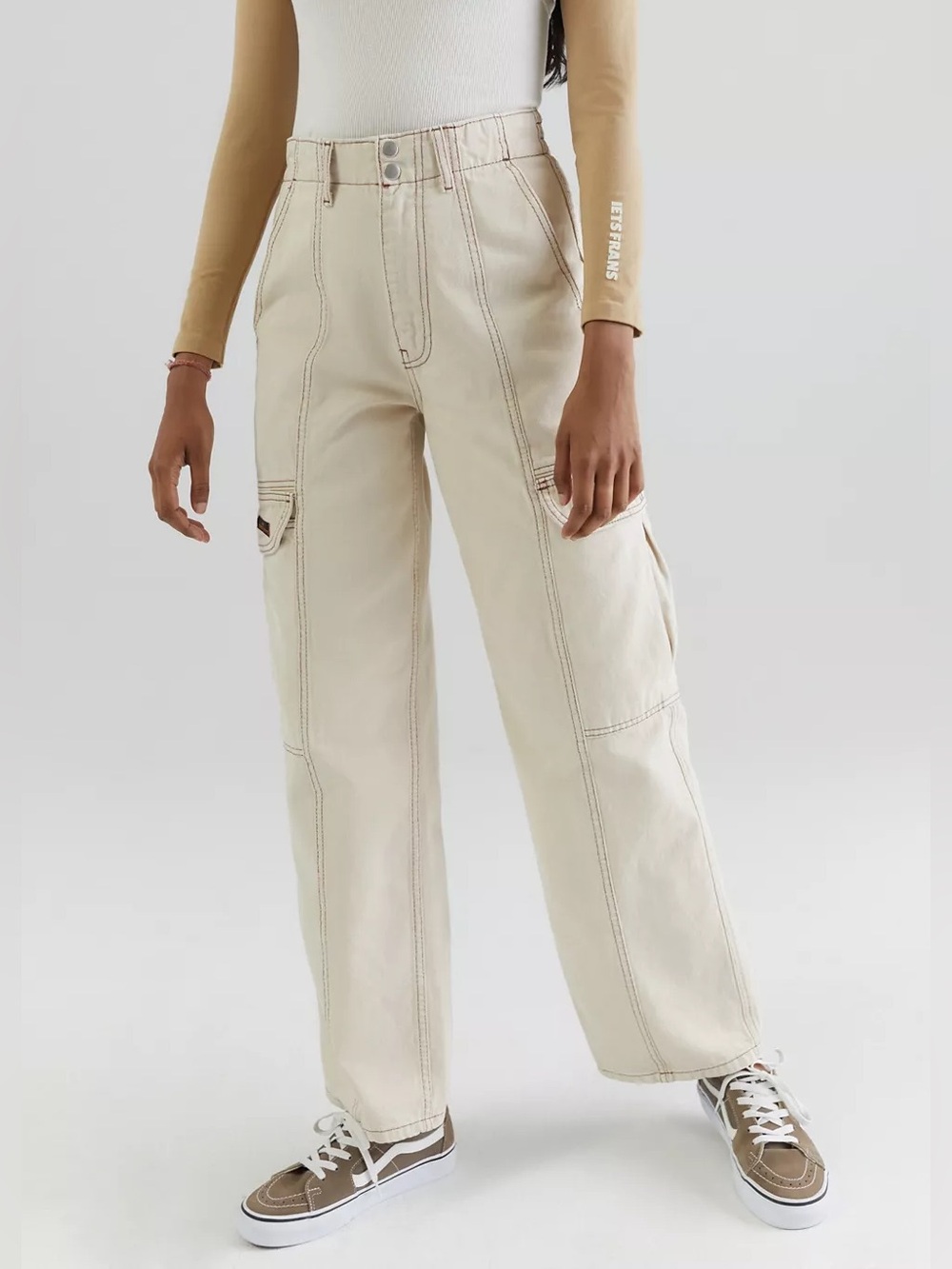 BDG Urban Outfitters RU Slouchy Skate Cream Carpenter Jeans